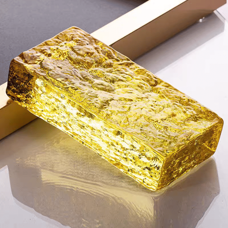 บล็อกแก้ว TIMELESS TILES รุ่น ICE 20X10X5 ซม. สีเหลืองใส TRANSPARENT YELLOW